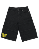 Black Denim Jorts